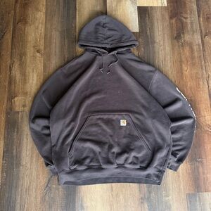 Carhartt Men's XL Brown Baggy Boxy Hoodie